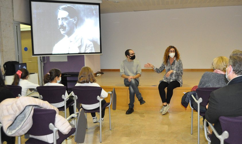 Un moment de la sessió de projeccions "Chomón per la mainada", ahir a la tarda, al Centre Cultural