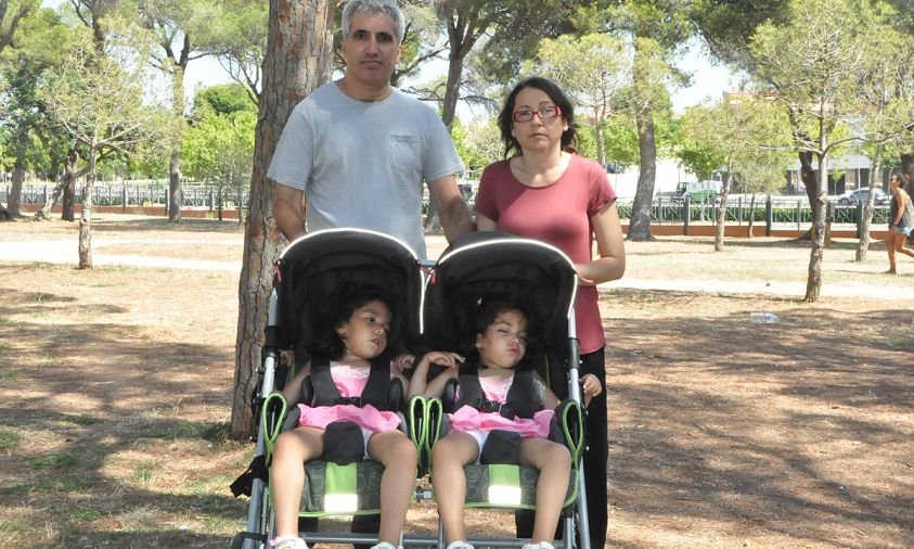 El Toni i la Naza amb la Maria i la Inés, en una imatge d'arxiu corresponent a l'estiu de 2016