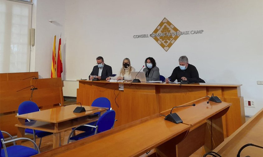 Presentació del pressupost del Consell Comarcal del Baix Camp, ahir al matí