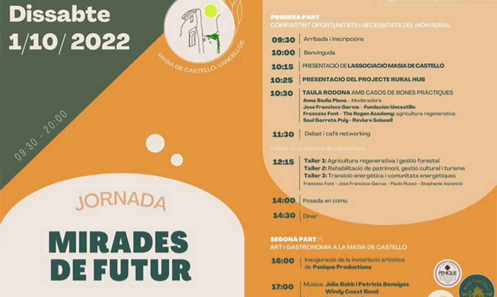 El poble de Castelló acollirà la jornada «Mirades de futur» el dissabte 1 d'octubre