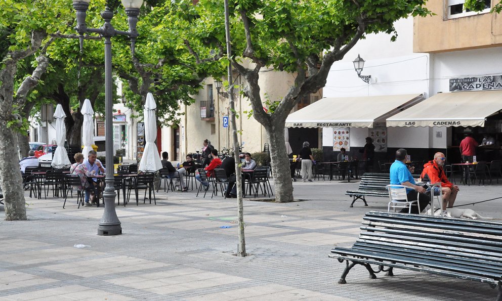 Primeres terrasses obertes en el primer dia de la fase 1