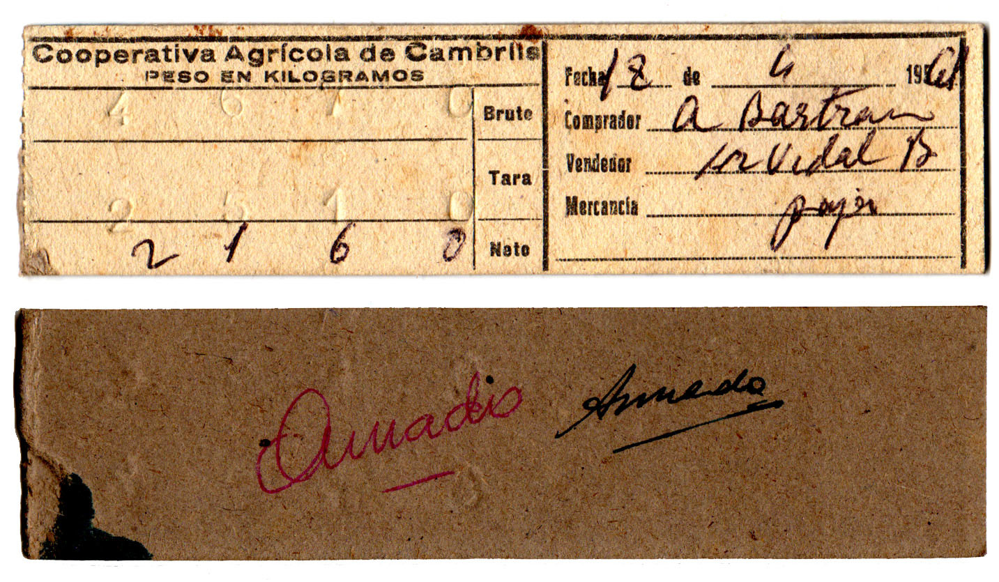 tiquet bascula cooperativa cambrils