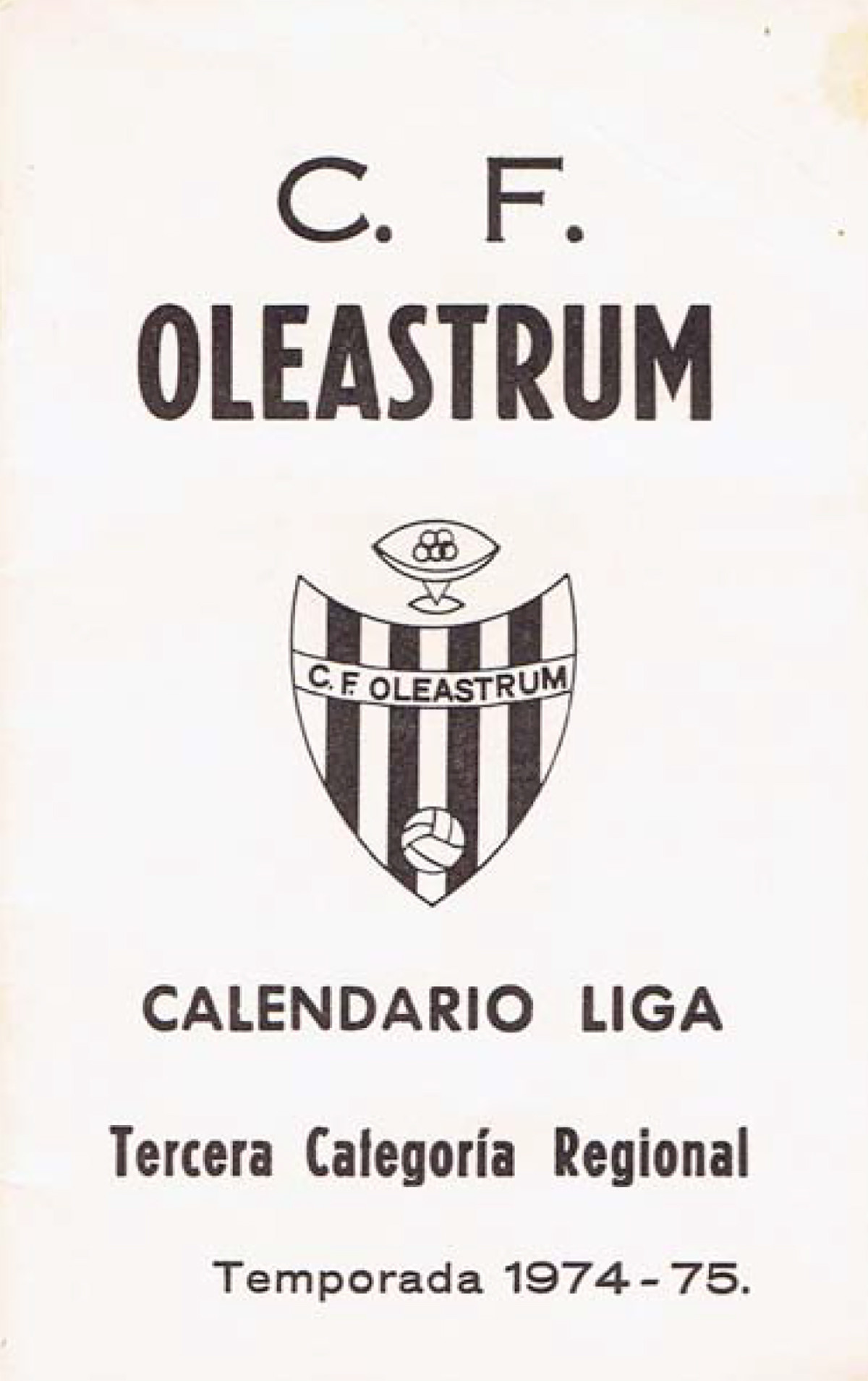calendari futbol 1974 oleastrum