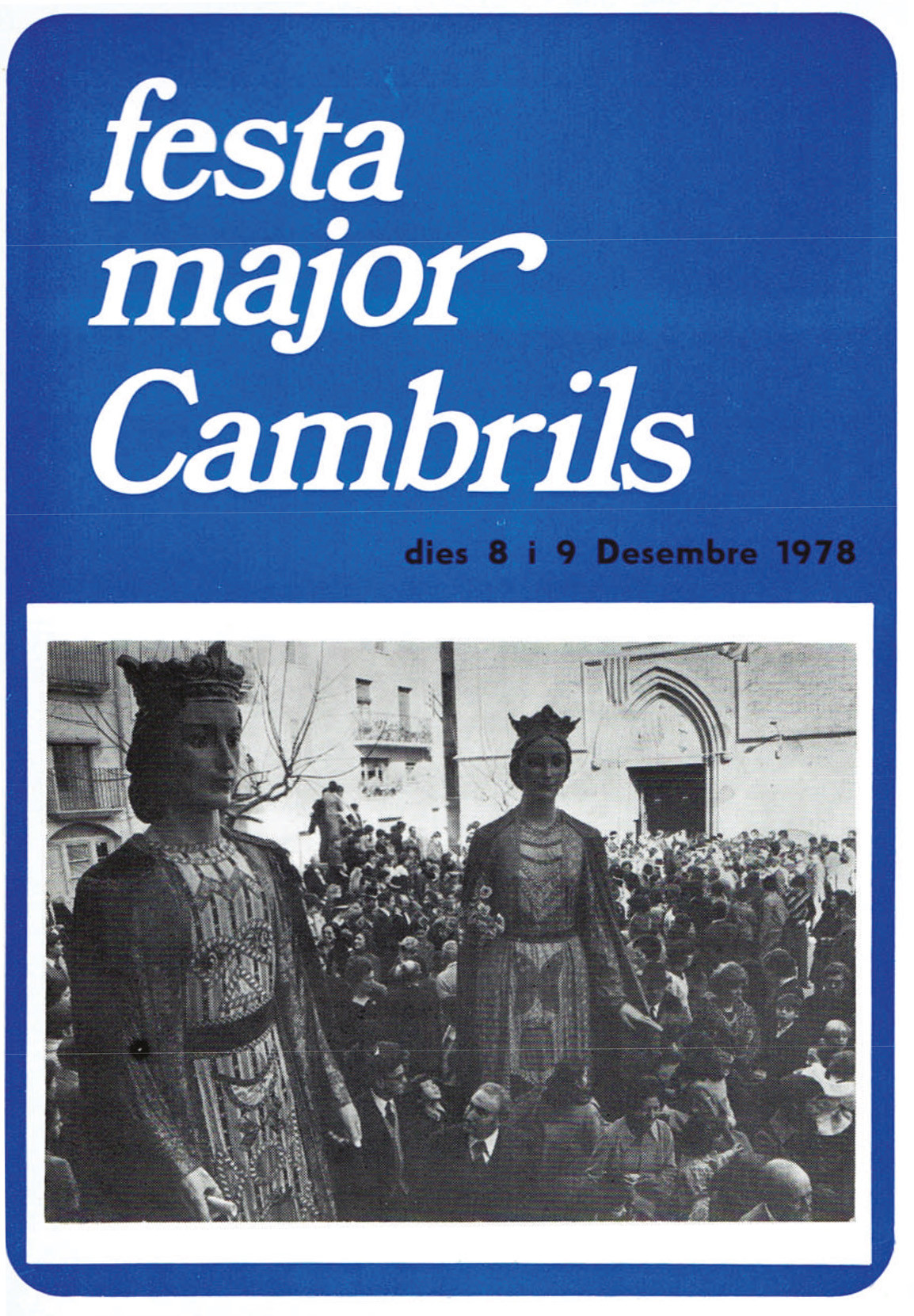 festa major immaculada cambrils 1978