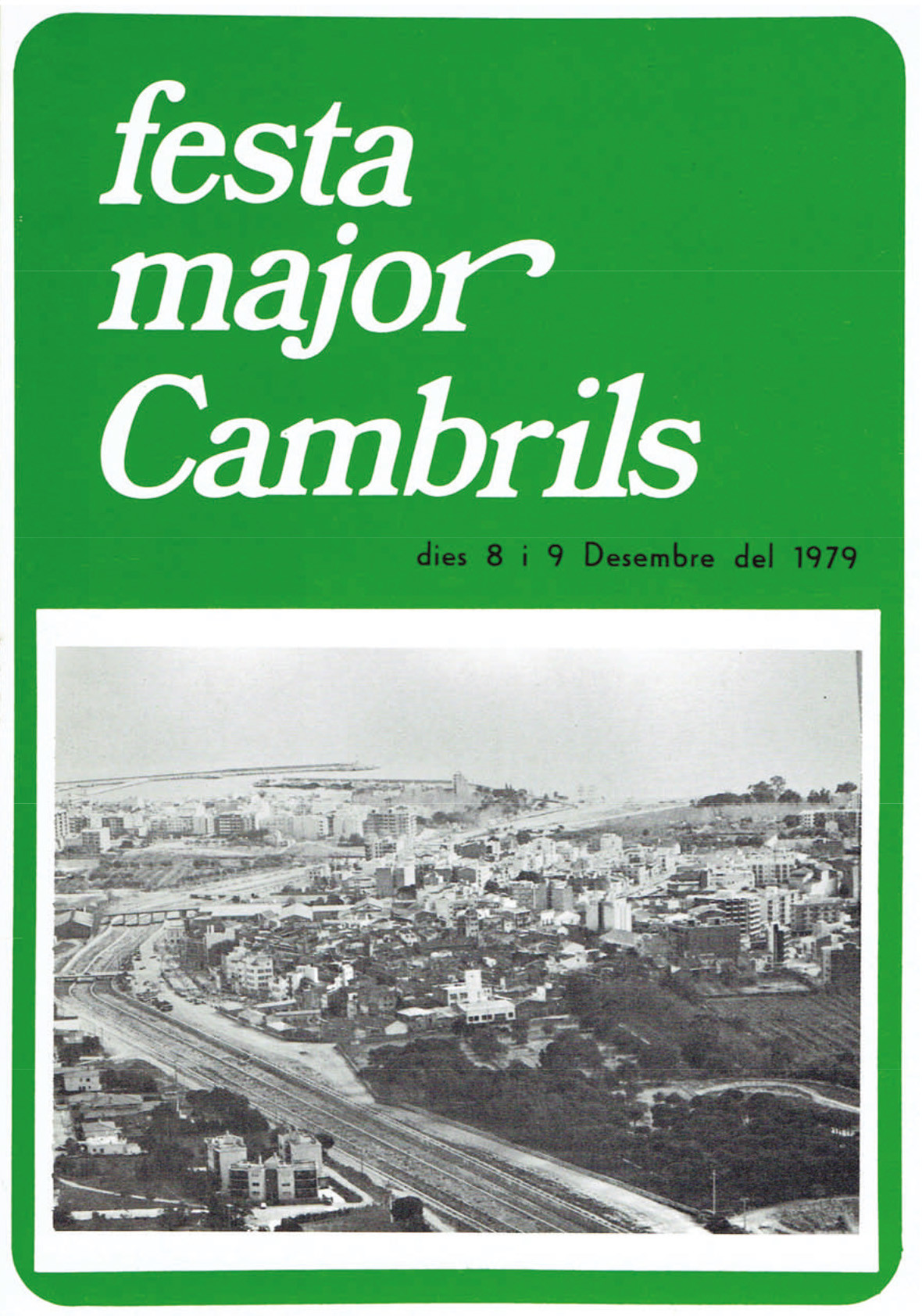 Portada del programa de la Festa Major de la Immaculada 1979 cambrils