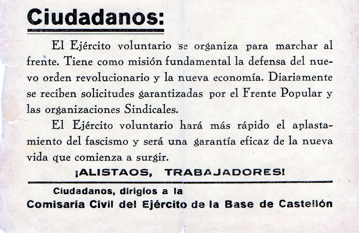 octaveta allistament exercit republica 1936