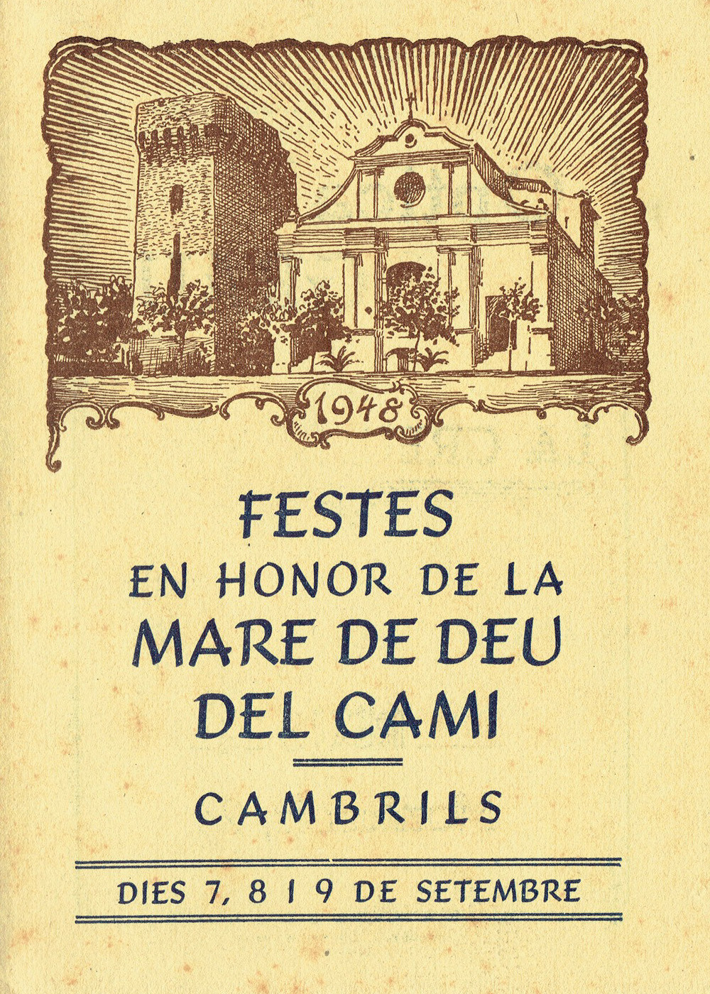 programa festa major cami 1948 cambrils