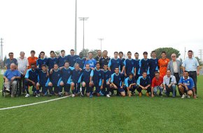 Presentació oficial de la plantilla de la UCF Cambrils-Oleastrum i victòria davant el Juneda CF