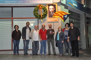ERC homenatja el president Companys en motiu del 69è aniversari del seu afusellament