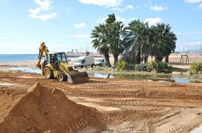 S'inicien les obres de creació d'un nou oasi a la desembocadura de la riera del Regueral