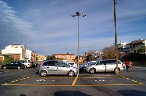 Finalitzen els treballs de pavimentació de l'aparcament provisional de l'Hort del Cutxillo