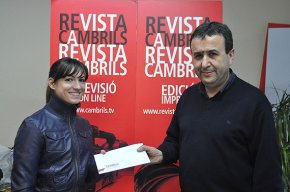 Cristina Filgueiras, primera guanyadora del Concurs de Receptes de Cuina de Revista Cambrils