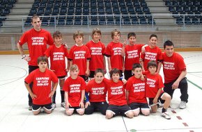 L'equip benjamí de l'Escola de Futbol Sala Laguna es proclama campió de la Lliga del Consell Esportiu del Baix Camp