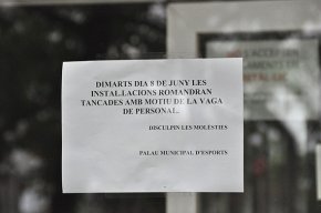 La vaga de funcionaris va ser seguida per un 9,02 % de treballadors de l'ajuntament