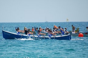 Bons resultats dels Vent d'Estrop-Vogadors de Cambrils a la tercera regata de la Lliga Catalana de Llaguts celebrada a Mataró