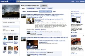Es crea un perfil al Facebook sobre el Teatre Auditori per a fomentar la participació ciutadana en la seva planificació