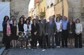 CiU presenta a la plaça del Setge de Cambrils la seva llista de candidats al Parlament de Catalunya