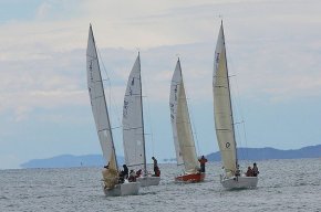 L'embarcació Turismo Do Algarve del Club Nàutic Arenys, guanyadora de la II Copa Catalana J80 organitzada pel Club Nàutic Cambrils