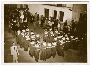 Processó de Setmana Santa al Port lany 1953