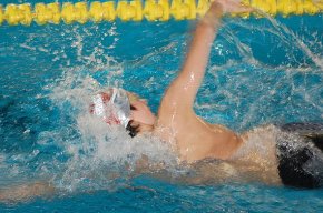 Albert Blanch i Miguel Àngel Sarlé, representants del Cambrils Club Natació als campionats de Catalunya d'hivern