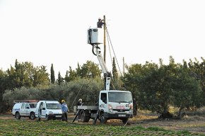 Uns lladres roben el fil de coure d'uns 500 metres de línia elèctrica al terme municipal de Vinyols