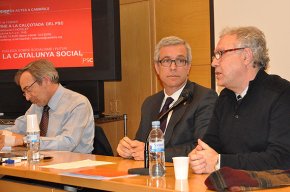 Josep Fèlix Ballesteros i Xavier Sabaté protagonitzen una xerrada del PSC en el marc de 'La Catalunya Social'