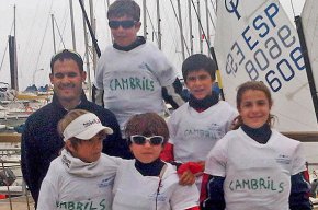 El Club Nàutic Cambrils queda quart en el campionat de Catalunya d'optimist disputat a Salou
