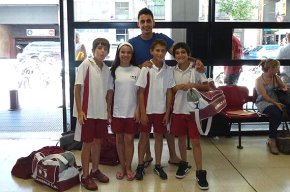 L'equip benjamí del Cambrils Club Natació participa en la final territorial disputada a Barcelona