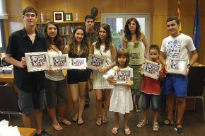 Les pubilles i hereus de Cambrils són rebuts per l'alcaldessa i el regidor de Festes