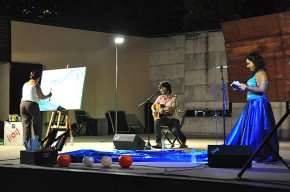 El parc del Pescador acull Salmaldon, una performance de narrativa, música i pintura