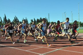 Eduard Queralt i Pili Rus, guanyadors de la quarta edició de la Duatló de Cambrils