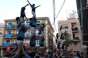 Castells de 8 a la jornada castellera de la Festa Major de la Mare de Déu del Camí