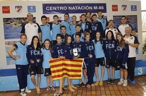 La nedadora cambrilenca Noelia Garcia forma part de la selecció catalana que es proclama vencedora en els campionats d'Espanya infantil