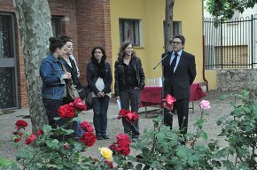 Els jardins de l'Escola Municipal de Música acullen la inauguració de la mostra itinerant "Els Visitants"