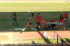 L'atleta local Elisa Laguna queda onzena en la prova de salt de llargada al campionat de Catalunya absolut