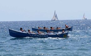 Bons resultats dels Vogadors Vent d'Estrop en la cinquena regata de la Lliga Catalana de Llagut, a Badalona