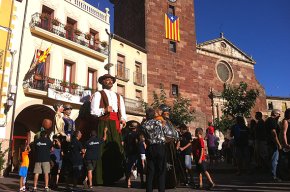 La colla gegantera Tota l'Endenga participa a la trobada de gegants de Prades