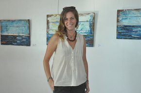 L'artista Nuri Mariné presenta la seva exposició més marinera, al Club Nàutic