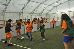 La carpa municipal acull el Festival Futbolnet de la Fundació FC Barcelona 