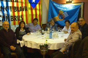 La Penya Blanc i Blava de Cambrils organitza un sopar amb motiu del seu cinquè aniversari