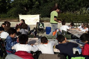 Els alumnes de La Bòbila, Guillem Fortuny i Mas Clariana participen als tallers emmarcats en la setmana europea de prevenció de residus