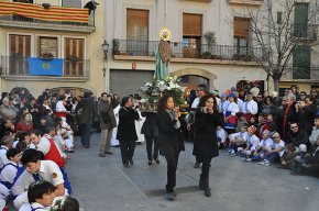 La processó de la Immaculada centra els actes festius de la Festa Major