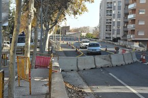 Importants afectacions de trànsit als barris de l'Eixample i la Pallissa per les obres de la rotonda de l'N-340