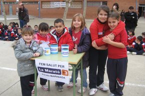 L'escola Marinada organitza un esmorzar i un circuit saludable a favor de La Marató de TV3