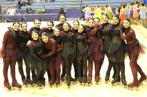 Les patinadores del grup de xou del CP Cambrils aconsegueixen la setena posició al campionat d'Espanya
