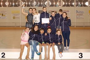 Cinc podis per a les patinadores del CP Cambrils al primer Trofeu d'iniciació de la temporada 2013