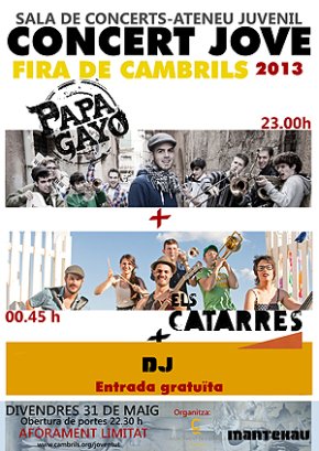 Els Catarres i Papagayo actuaran al concert de la Fira de Cambrils