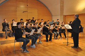 Els grups de vent de l'Escola Municipal de Música actuen a la Cripta de l'Ermita