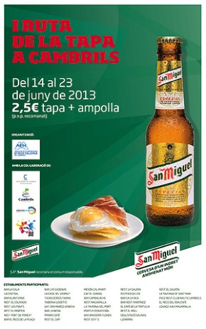 Avui s'enceta la Ruta de la Tapa de Cambrils amb la participació de 37 establiments