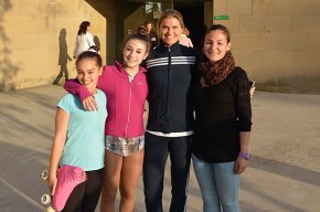 Les patinadores cambrilenques Alba Muñoz i Sheila Hurtado finalitzen els entrenaments al CAR de Sant Cugat